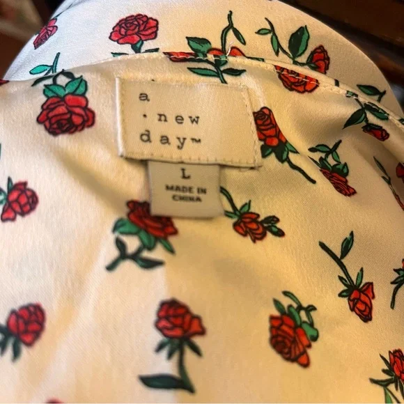 Maxi Slip Dress Rose Sz L Adjustable Straps Side Slit Vintage-inspired Viral - Picture 8 of 9